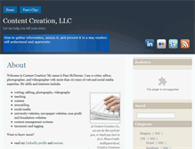 Tablet Screenshot of contentcreation.com